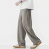 Calça Casual Americana Masculina 2026 Primavera Verão Novo Solto Perna Larga Cordão Calça Longa Versátil Calça Esportiva Atacado