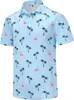 Comercio Exterior Wholesale Camisa Polo Patriótica con Estampado de Bandera Americana del Día de la Independencia para Hombre de Manga Corta Impresión Digital 3D