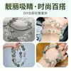 Cuentas Sueltas de Cristal para Cabello Negro de Gama Alta Accesorios de Cuentas Espaciadoras para Pulseras Hechas a Mano DIY Cuentas de Cristal al por Mayor