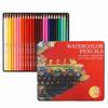 Juego de lápices de colores solubles en agua, 24 colores, 36 colores, suministros de arte profesionales, venta al por mayor, caja de hierro