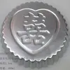 Molde carácter Fu herramienta para hornear molde doble felicidad molde auspicioso molde durazno longevidad molde para pastelitos tartas de huevo pudín bola de arroz para sushi molde para pastel frío