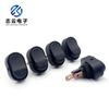 Interruptor Olho de Gato Oval AWS-20D Interruptor Tipo Barco Luz Vermelha LED Interruptor Basculante Interruptor para Modificação de Carro