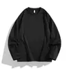Camiseta de manga larga para primavera y otoño, nuevo estilo retro americano, simple y a la moda, sudadera unisex para hombre