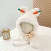 Gorro y Bufanda de Invierno para Bebé Integrados Forro Polar Cálido Protección Auditiva Cortavientos para Niños Gorro para Niños y Niñas Espesado Suave