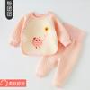Roupas de bebê Outono e inverno Terno Outono Bebê Roupa íntima térmica Cintura alta Proteção da barriga Roupas de outono Calças de outono Algodão Algodão
