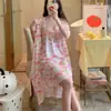 Ventas Directas de Fábrica, Pijamas Más Vendidos en el Sudeste Asiático, Camisola de Verano para Mujer, Bata de Noche de Seda Helada, Conjunto de Talla Única, Descuento por Cantidad