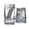 Saco de embalagem de café selado em oito lados com válvula de ar e zíper lateral, saco de vedação para alimentos de grãos de café, saco selado à prova de umidade