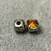 6mm Satélite Colorido Laser K9 Vidro Garra Pequena Redondo Proteína Cristal Iridescente Costurado à Mão Strass para Decoração de Roupas DIY