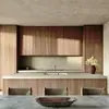 Gabinete de Cocina Integrado para Toda la Casa Encimera de Piedra de Cuarzo Estufa Gabinete de Cocina para el Hogar Completo Gabinete de Madera Maciza