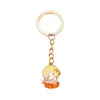 Llavero Metálico de Festival de Medio Otoño Lindo Pastel de Luna Conejo de Jade Colgante Decorativo DIY Adorno de Alto Valor para el Festival de Medio Otoño Regalo Pequeño