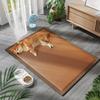 Colchoneta para perro verano refrescante colchoneta especial para dormir colchoneta para perro anti-mordeduras resistente a los arañazos resistente al desgaste universal para las cuatro estaciones colchoneta de hielo para mascotas