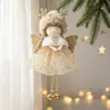 Natal Nova Chegada Cordeiro Lã Renda Saia Asas Anjo Pingente Árvore de Natal Acessórios Cena Vestir
