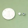 Plata de Ley S925 5mm Cuentas Lisas de Plata Calabaza Cuentas Linterna Accesorios de Cuentas de Plata Cuentas Sueltas Juguete DIY Pulsera Cuentas Discípulo