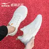 Tênis de corrida masculino Hongxing Erke, novo modelo verão 2025, malha respirável, sapatos casuais pretos, tênis esportivos masculinos