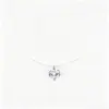 Collar Colgante de Diamante Hilo de Pescar Estilo Coreano Simple y Elegante Geométrico Zirconia Collar de Hilo de Pescar Cadena de Clavícula para Mujer Joyería al por Mayor