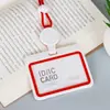 Porta Tarjeta de Identificación, Porta Credencial, Correa para Cuello, Lanyard, Credencial de Fábrica, Estuche Duro para Tarjeta de Identificación de Trabajo, Tarjeta de Comedor, Tarjeta de Autobús, Credencial de Empleado, Portatarjeta de Estudiante