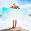 Toalla de Playa Transfronteriza, Microfibra de Secado Rápido, Doble Cara, Estampado Digital, Libre de Arena, Protección Solar, Chal Grande