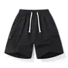 Pantalones Cortos de Trabajo para Hombre Verano Marca de Moda Seda de Hielo Secado Rápido Casual de Longitud Media Talla Grande Deportivos Delgados Sueltos Pantalones de Cinco Puntos