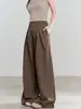 Cardigan Suéter Oversized Manga Morcego Yinhe STUDIO + Colete Vintage Tricô em Ponto Trançado + Calça Wide Leg