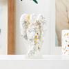 Grava de Cristal Natural Goteo de Resina Adhesiva Adornos de Ángel de Cristal Manualidades de Resina de Ángel Decoraciones Adornos para el Hogar