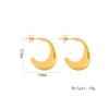 Aretes y pendientes simples de alta gama irregulares europeos y americanos transfronterizos para mujer Joyería de acero inoxidable Accesorios de galvanoplastia Fabricante Venta al por mayor