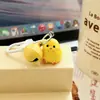 Pingente de Carro Sino Fivela Frango Tridimensional Gordo Desenho Animado Boneca de Resina Casal Estudante Mochila de Escola Enfeites para Pendurar na Bolsa