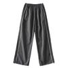 Pantalones rectos holgados con correa a los lados, pantalones tobilleros con cordón, retro, cintura elástica, casuales, deportivos, de secado rápido para mujer