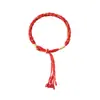 2026 Festival do Barco-Dragão Pulseira de Fio Vermelho Artesanal DIY Tecida Joia de Fio Presente Pulseira Vermelha em Estoque