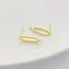 Brincos Longos Irregulares de Ouro 14K Preenchido com Conservação de Cor com Ganchos de Orelha, Agulha de Prata 925 Brincos DIY Feitos à Mão Materiais Acessórios