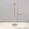 Portavelas nostálgico de hierro estilo europeo, decoración creativa para mesa de restaurante, estilo retro romántico, accesorios para cena a la luz de las velas del hogar