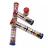 Orff Sonador Acústico de Lluvia Instrumento Acústico de Lluvia Sonador de Reloj de Arena Acústico de Lluvia Palo Arcoíris Juguete de Simulación para Padres e Hijos Enseñanza Conciencia