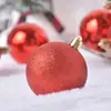 Bola de Luz Navideña Bola Brillante Galvanizada Polvo Mate Colgante para Árbol de Navidad Guirnalda Bola Decorativa de Ratán 6cm Bolas de Colores