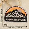 Etiqueta de Bordado a Computadora Paisaje Original Camping Insignia para Exterior Accesorios de Ropa Parche Calcomanías Accesorios de Bordado Etiqueta de Tela Calcomanías de Tela