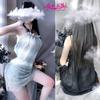 Roupa íntima sexy de tamanho grande, lingerie sexy, camisola de renda com alça, roupa de casa 1023