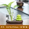 Pesca de rã planta verde vaso hidropônico vidro transparente flores cultivadas em água arranjo de flores vaso de flores decoração de mesa