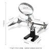 Grampo Auxiliar Universal Rotativo de Metal para Soldagem Fixação Auxiliar para Soldagem de Placa de Circuito Suporte de Posicionamento Fixação para Reparo de Placa-Mãe Mesa