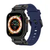 Pulseira de Silicone Premium com Conector de Aço Inoxidável, Compatível com IWatch 11 10 9 8 7 6 5 4 3 2 1 SE Ultra 1 e Ultra 2, Ultra 3 44mm, 45mm, 46mm, 49mm