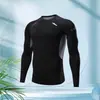 Trajes de Baño Transfronterizos para Hombre, Top de Natación de Secado Rápido con Protección Solar, Traje de Buceo Ajustado de Manga Larga para Hombre, Camiseta Protectora contra Rozaduras, Protección para Surf y Agua