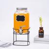 Tanque de Jugo de Botella de Vidrio Personalizado Transfronterizo con Grifo Botella Sellada para Agua Fría Botella de Vino Dispensador de Detergente para Ropa Cubeta de Coca-Cola