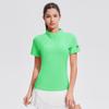 Conjunto de Golfe Feminino Polo Gola Modelada Manga Curta Secagem Rápida Fitness Outdoor Senso de Design Nicho Verão