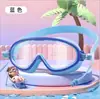 Gafas de natación para niños con lentes impermeables y antivaho, clip nasal y tapones para los oídos integrados para entrenamiento estudiantil