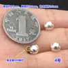 Prata Pura S999 Contas Redondas Retrô Contas Cilindricas Contas Espaçadoras Brinquedo de Cristal Pulseira de Corda Trançada para Mão Colar Acessórios DIY Feitos à Mão