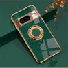 Adecuado para Google Googlepixel 10 Funda para Teléfono Móvil 9A 8Pro Cubierta Protectora Galvanizada Hebilla de Anillo Succión Magnética para Coche