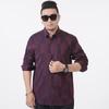 Camisa de Manga Larga para Hombre de Otoño de Marca de Moda Talla Grande Camisa Casual Holgada para Hombre Gordo Color a Juego Teñida en Hilo Talla Extra Grande