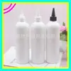 Botella squeeze 400ml botella de loción con tapa de punta, botella de aceite esencial tapa de punta blanca 400ML, botella con pico de punta, botella vacía para desinfectante de manos