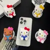 Desenho Animado Gato Kt Estéreo Design de Nicho Magnético Airbag Suporte para Celular Desktop Drama Capa para Celular Acessórios Estilo Versátil