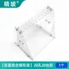 Estante para Pipetas de Vidrio, Estante Trapezoidal Multifuncional para Tubos, Estante Vertical Tipo Disco con 28/48/10/20/60 Agujeros