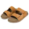 Sandálias de Praia Masculinas de Verão Novas Respiráveis Antiderrapantes de Uma Tira Transfronteiriças Tamanho Grande Outdoor com Solado Grosso Tendência Chinelos Birkenstock para Homens