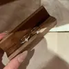 Anillo de diamante de trébol de cuatro hojas, estilo minimalista, adecuado para uso diario y para ir al trabajo, anillo articulado, diseño floral, diamante único, engaste de cuatro garras, anillo para el dedo índice
