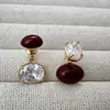 Novos Brincos da Moda com Pérolas Ovais, Design de Alto Padrão, Estilo de Uso Três Vias, Estilo Retrô Francês, Elegante e Chique